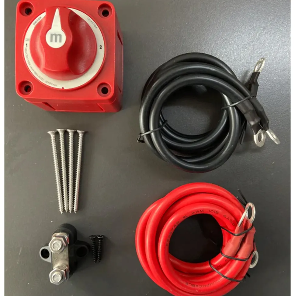 Powerhouse Lithium Battery Install Kit with 3 Way Perko Switch